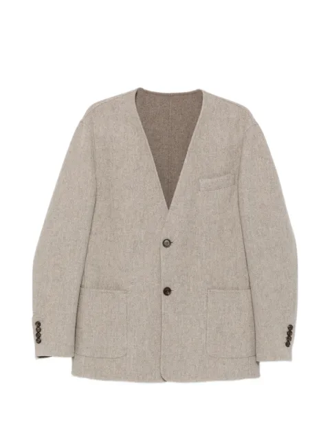 Eleventy herringbone-pattern jacket