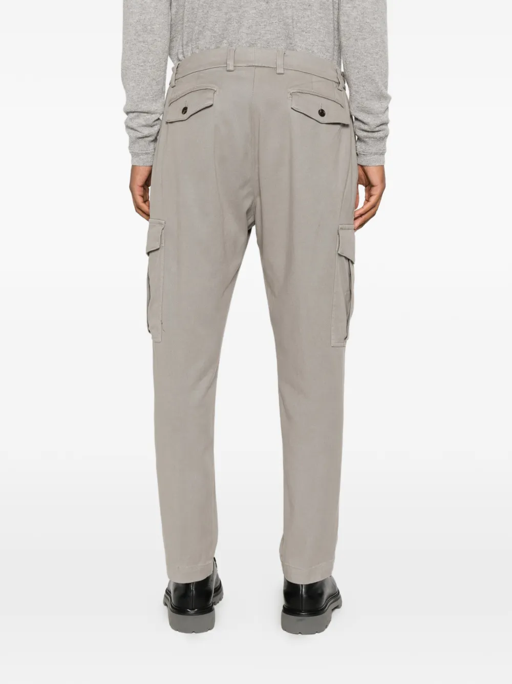 Eleventy Broek met klepzakken Groen
