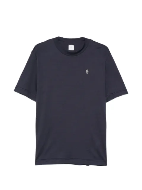 Eleventy logo-embroidery T-shirt