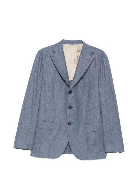 Eleventy pinstriped notched-lapel jacket