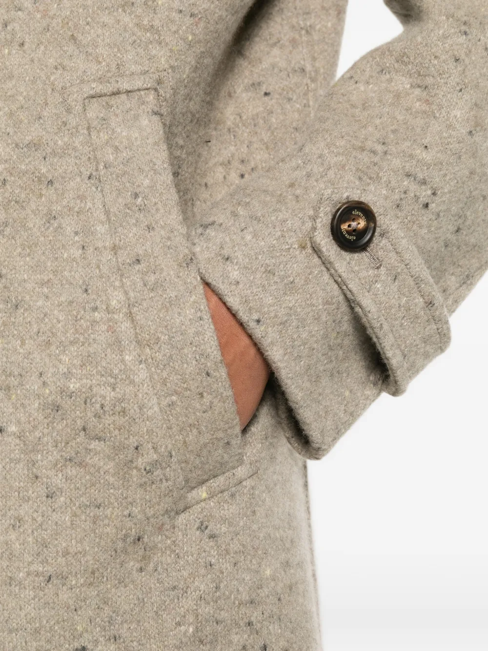 Eleventy Button-up jas Beige