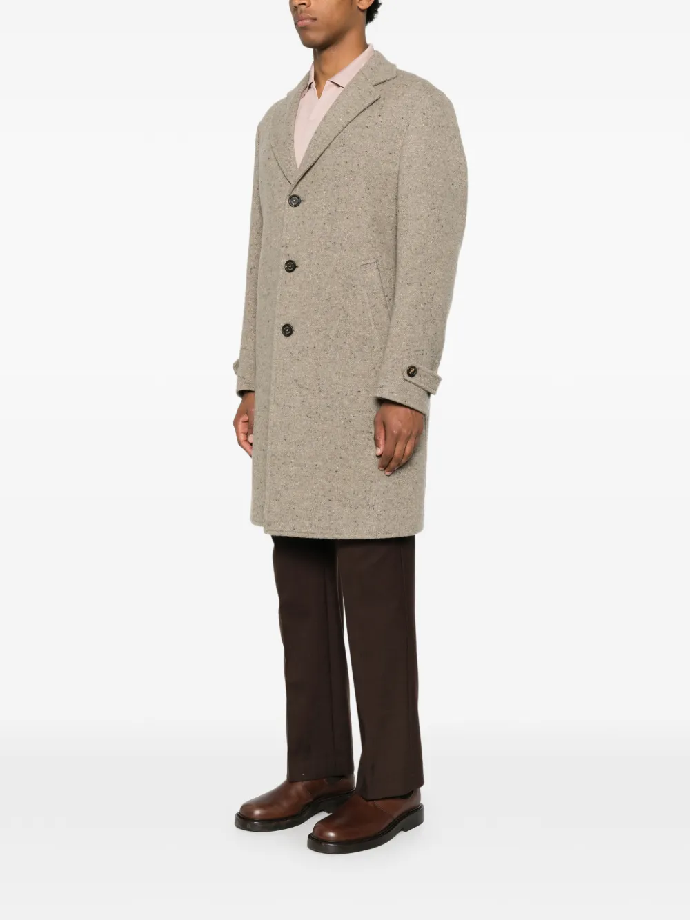 Eleventy Button-up jas Beige