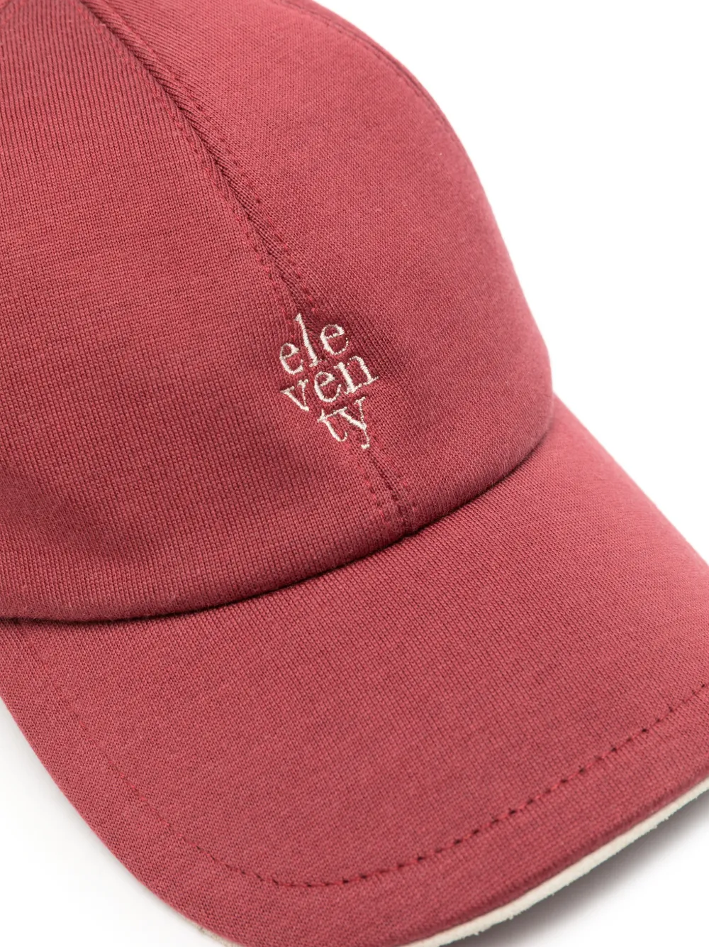 Eleventy Honkbalpet met geborduurd logo Rood