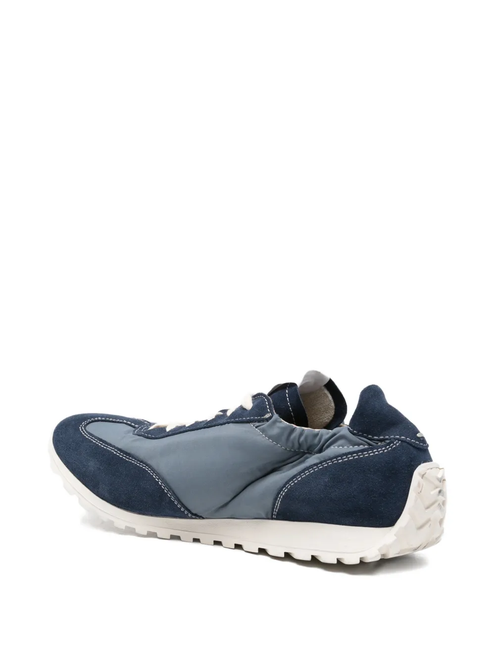 Eleventy Sneakers met suède afwerking en vlakken Blauw