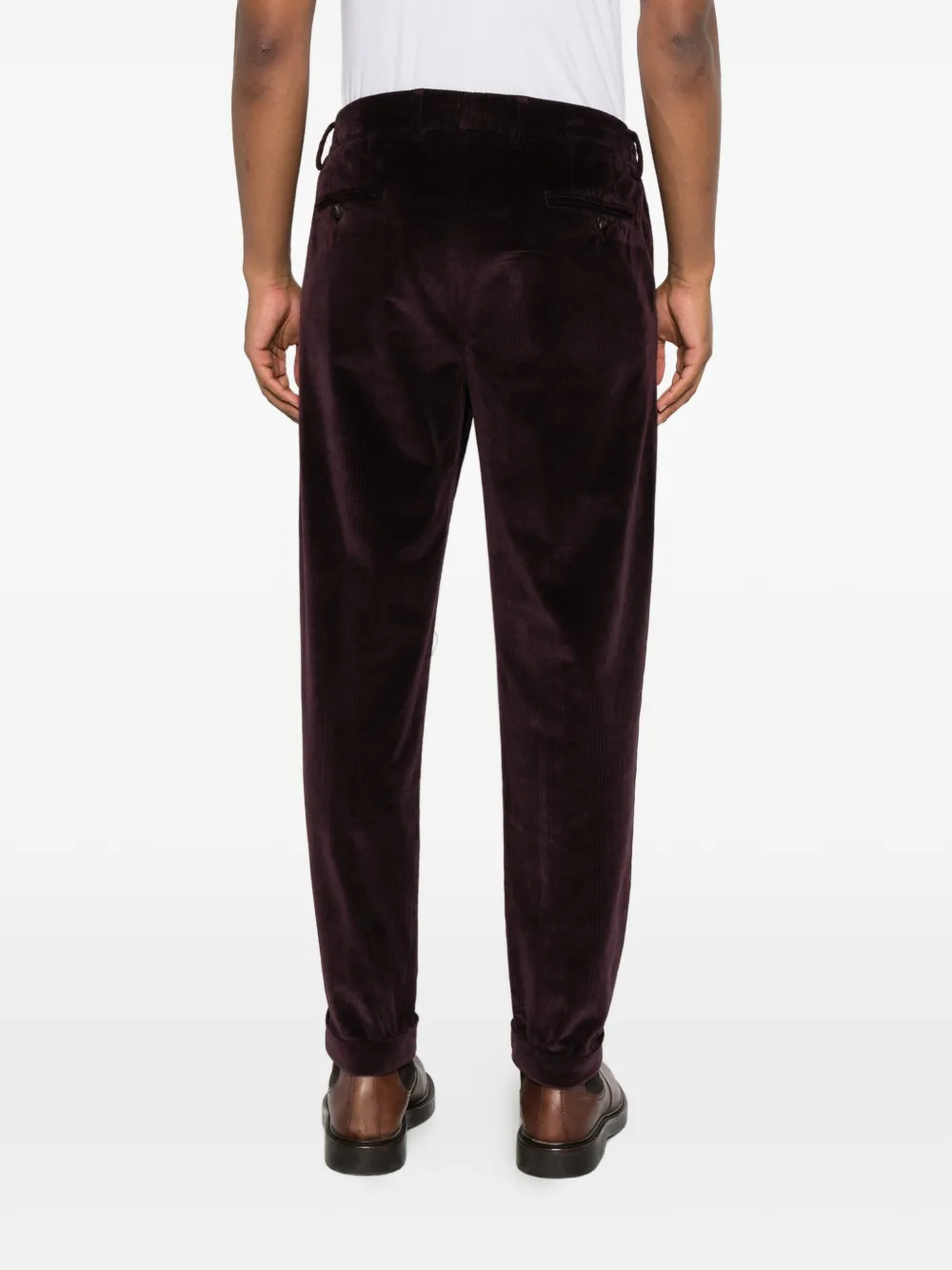  Eleventy Pantalones De Pana Con Pinzas - Rojo 