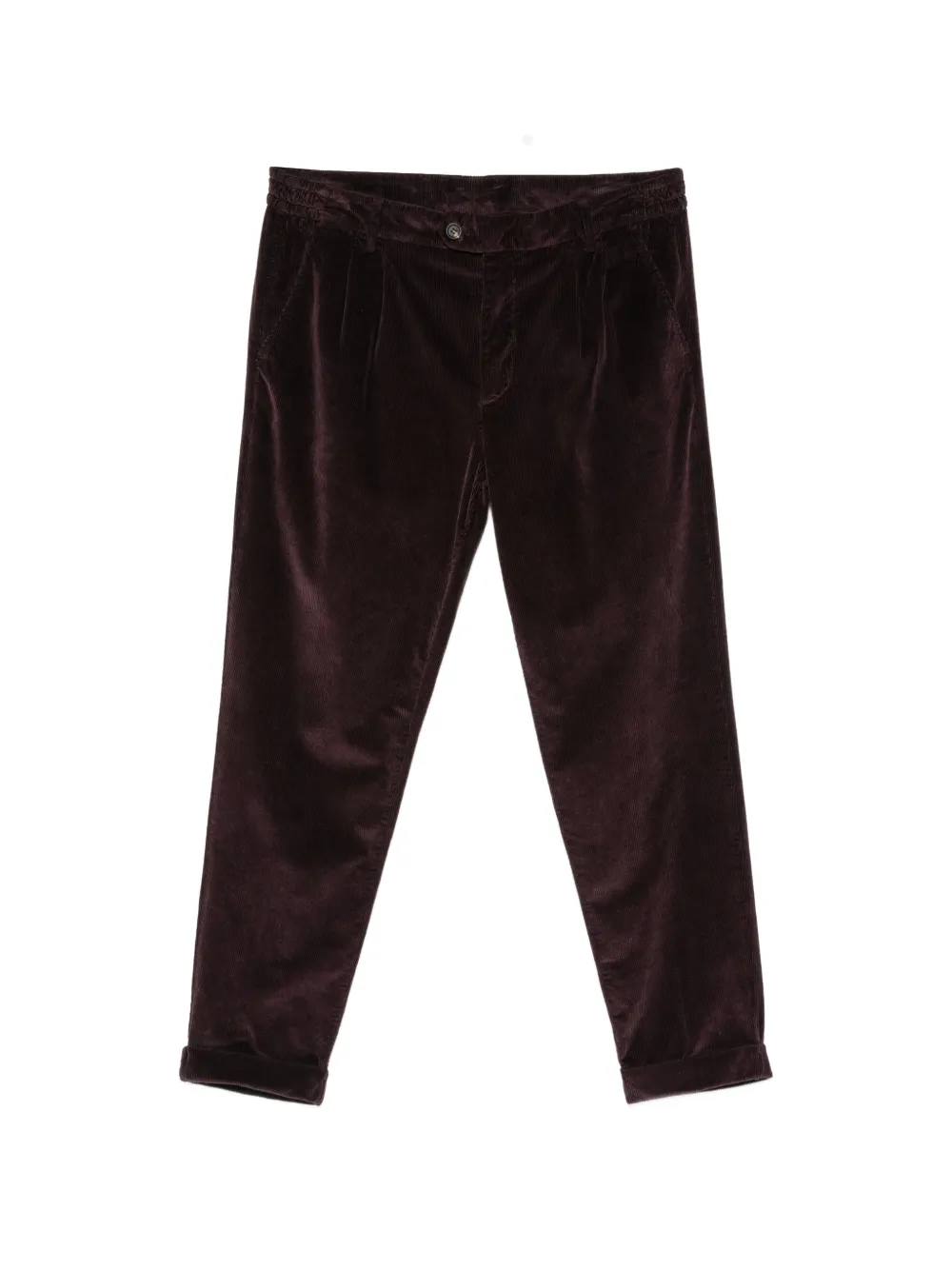 Eleventy pleated corduroy trousers - Rosso