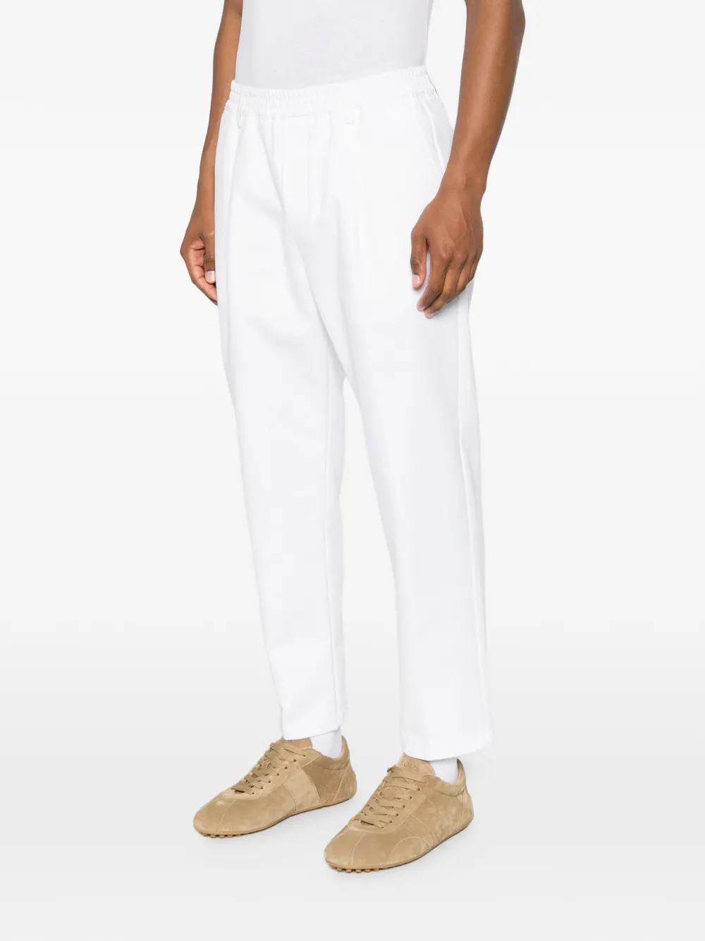 Eleventy Broek met elastische taille Wit