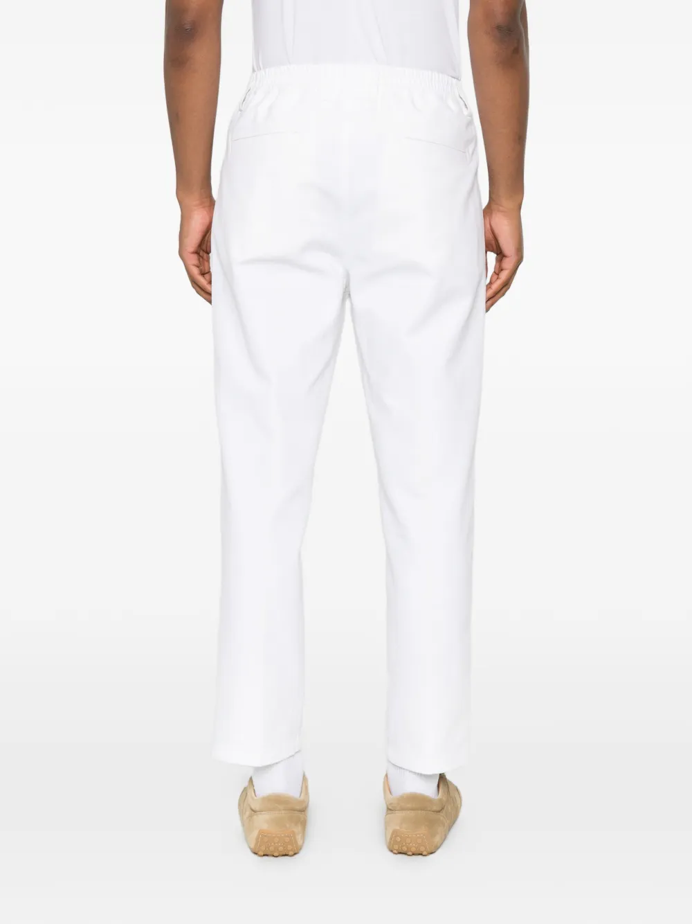 Eleventy Broek met elastische taille Wit