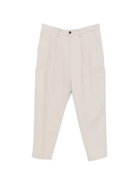 Eleventy pleated tapered trousers