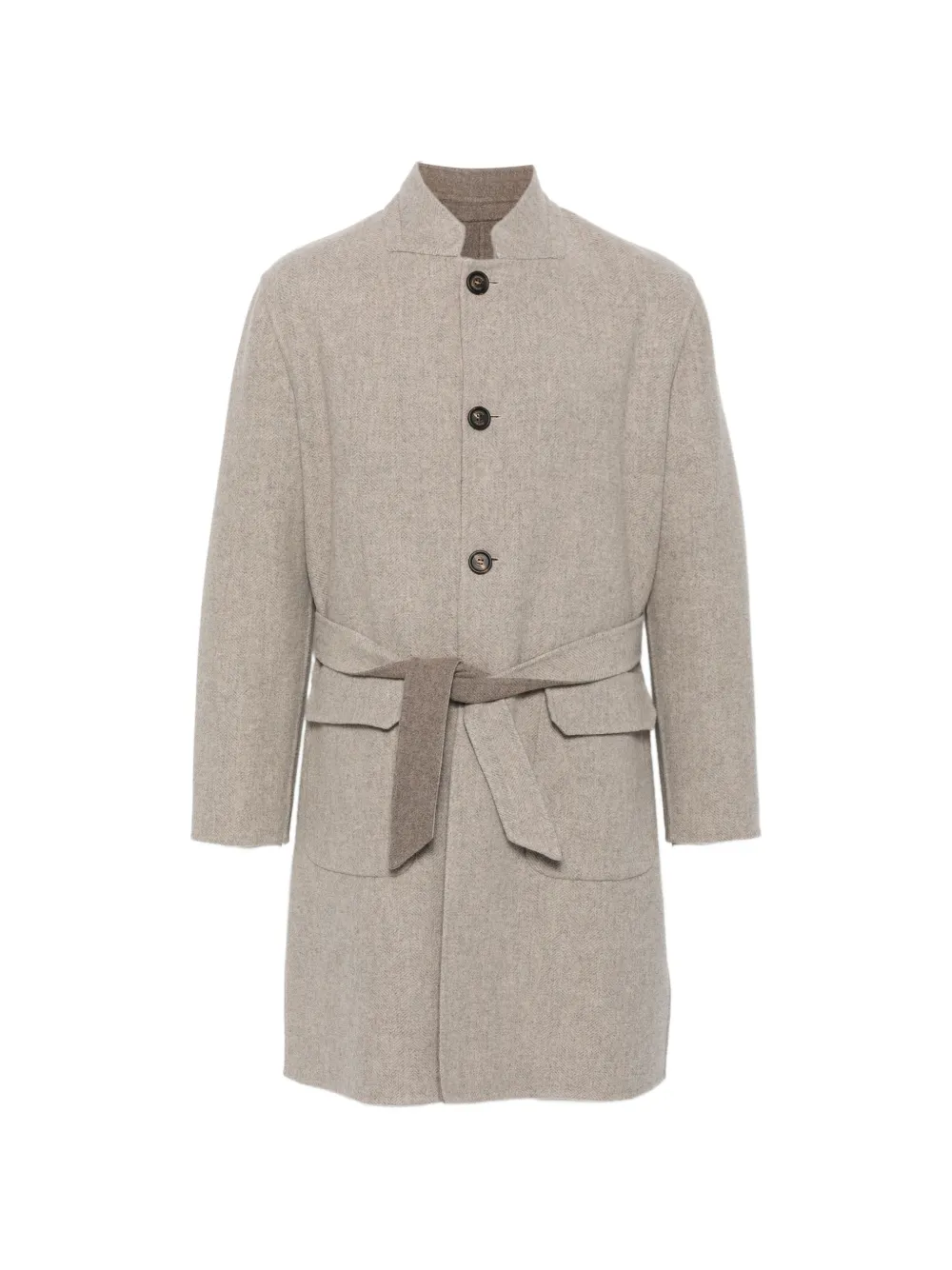 Eleventy Cappotto con cintura - Verde