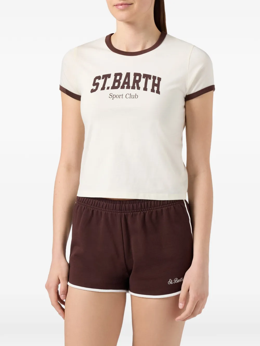 MC2 Saint Barth T-shirt met logoprint Wit