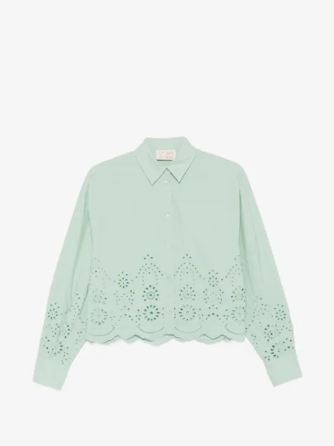 MC2 Saint Barth Oriane broderie-anglaise scalloped-hem shirt