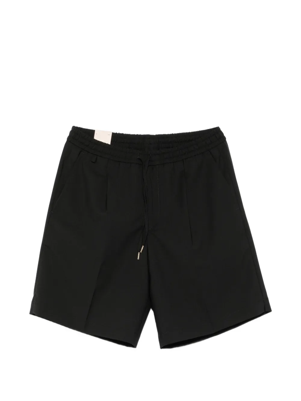 Briglia 1949 pleated drawstring shorts - Nero