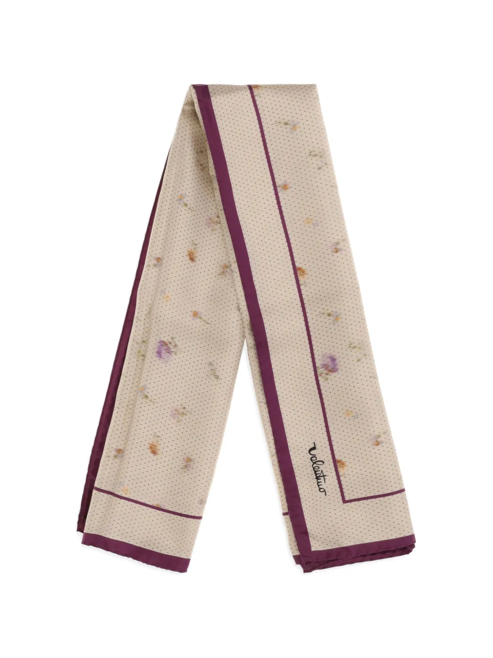 Valentino Garavani floral-print silk scarf - Neutrals
