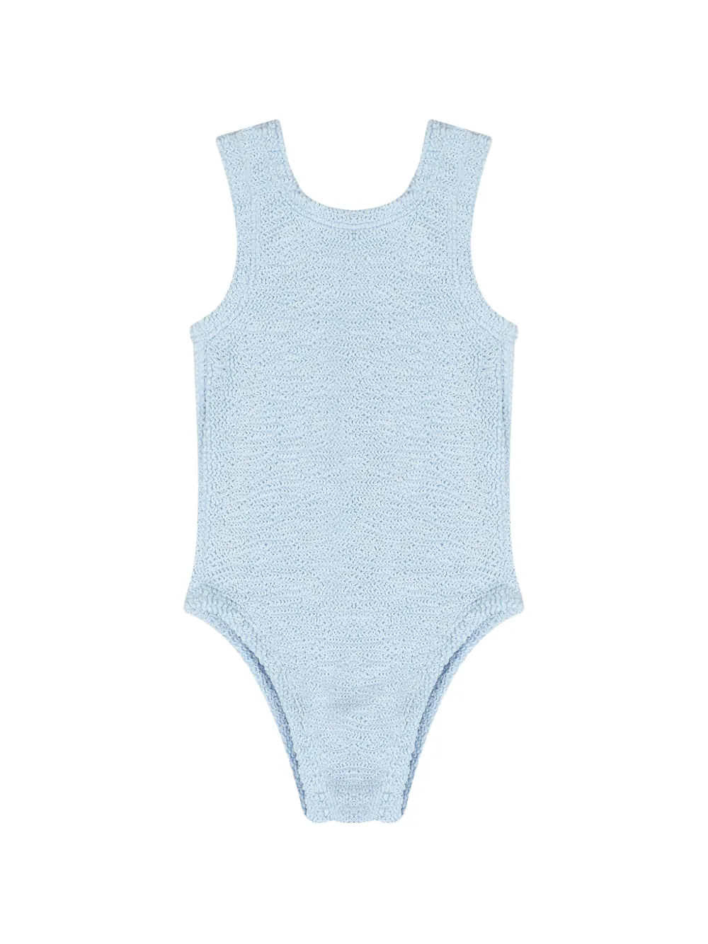 Hunza G Kids crinkle-effect swimsuit - Blu