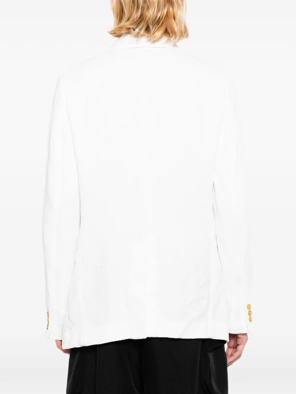 Comme des Garçons Homme Plus Blazer met textuur Wit