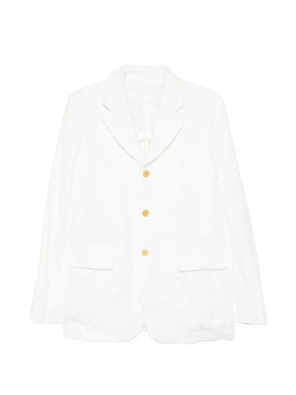 Comme des Garçons Homme Plus textured blazer - Bianco