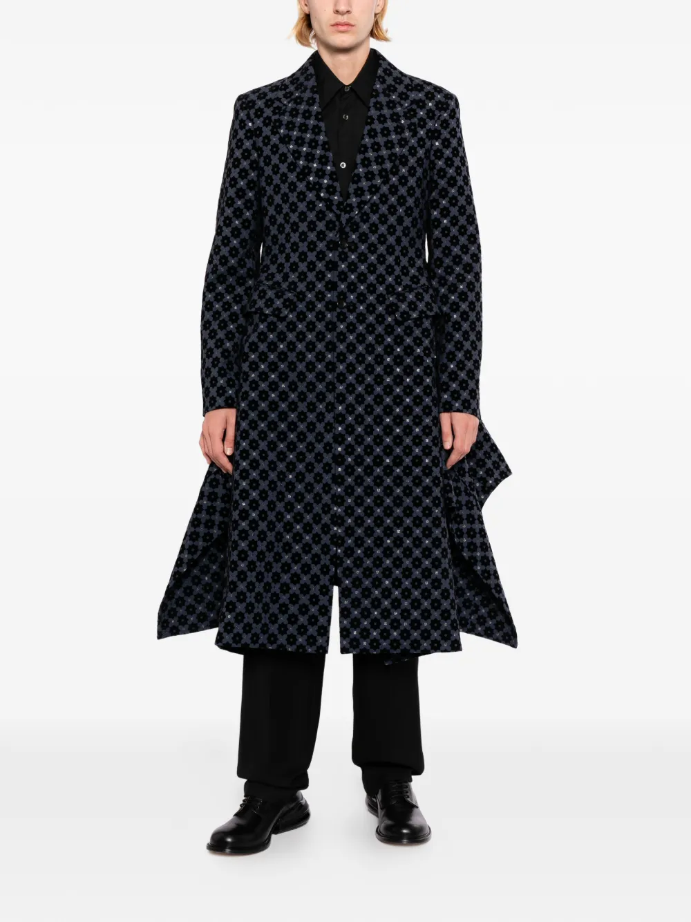 Comme des Garçons Homme Plus Blazer met geometrische print Blauw