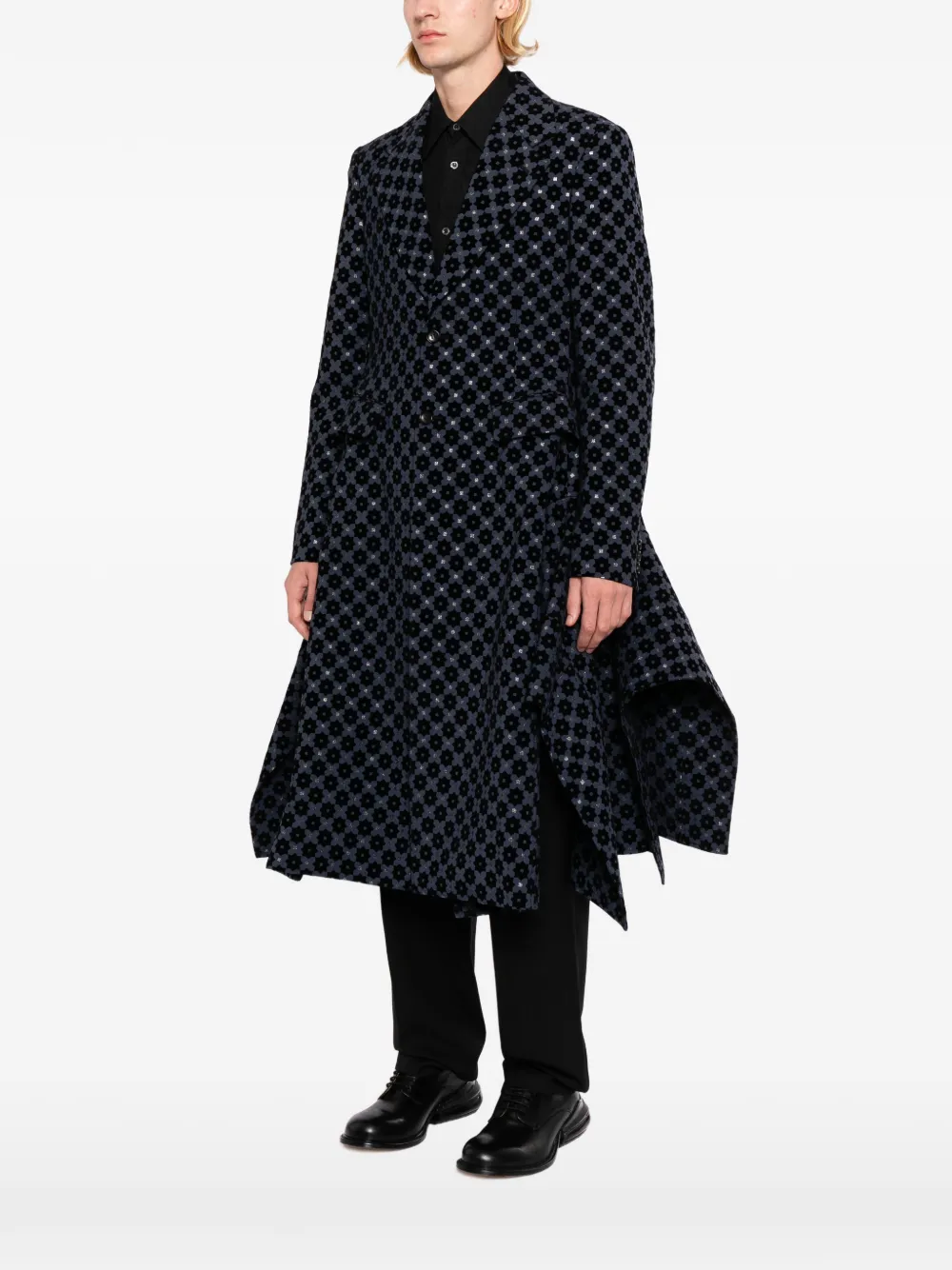 Comme des Garçons Homme Plus Blazer met geometrische print Blauw