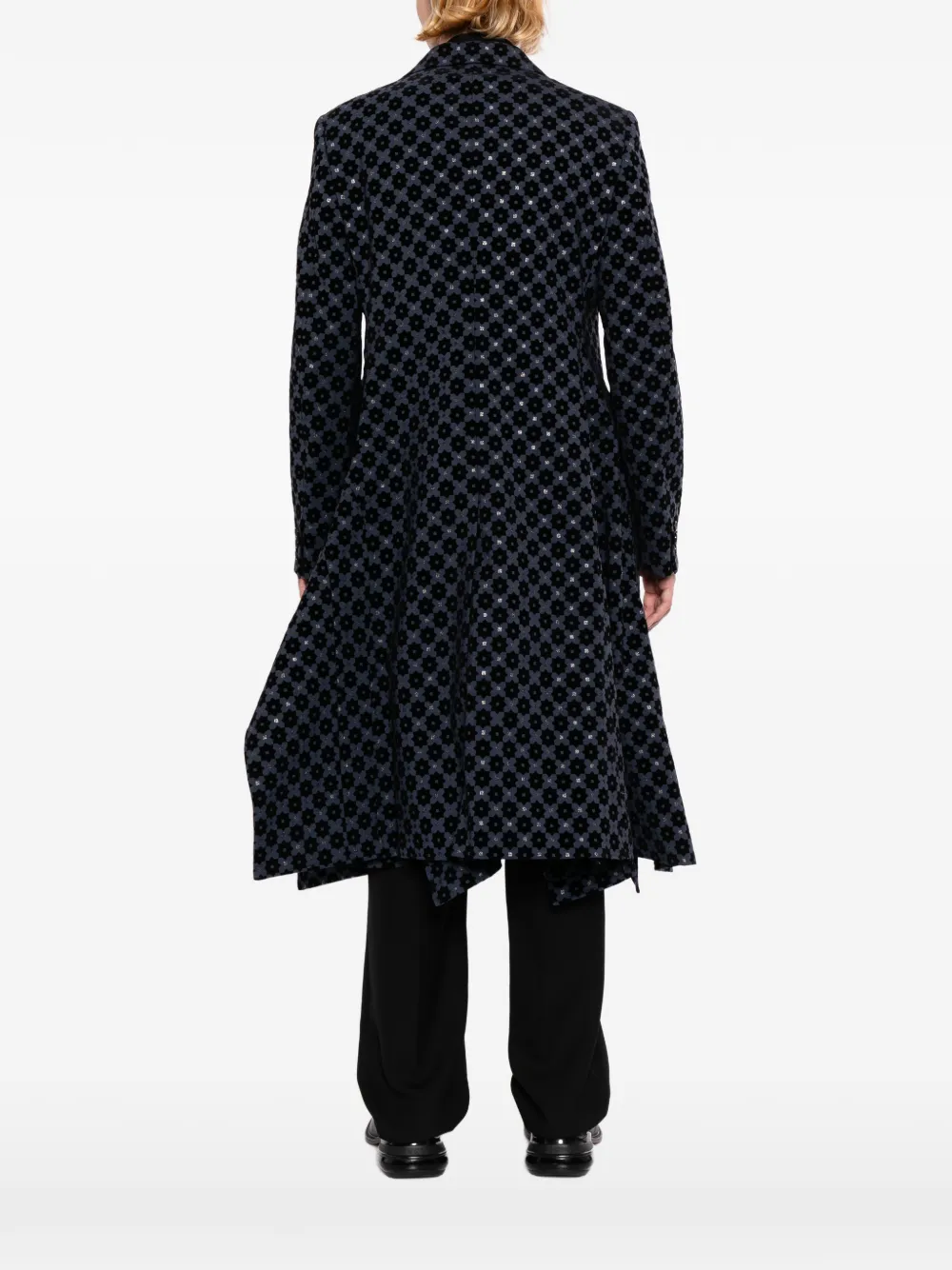 Comme des Garçons Homme Plus Blazer met geometrische print Blauw