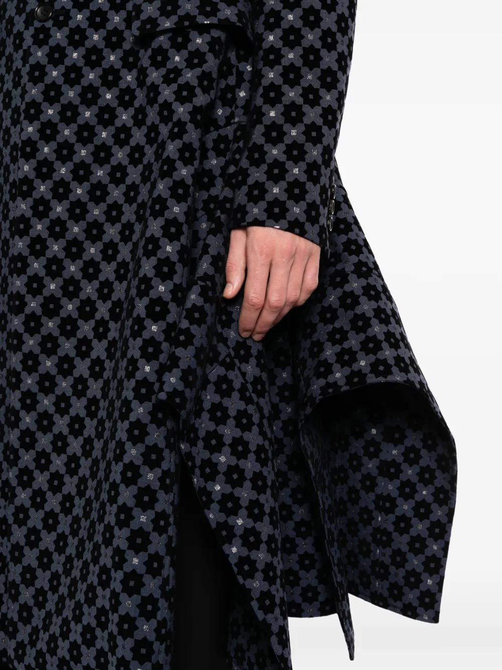 Comme des Garçons Homme Plus Blazer met geometrische print Blauw