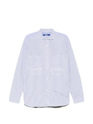 Junya Watanabe MAN ストライプ シャツ | ブルー | FARFETCH JP