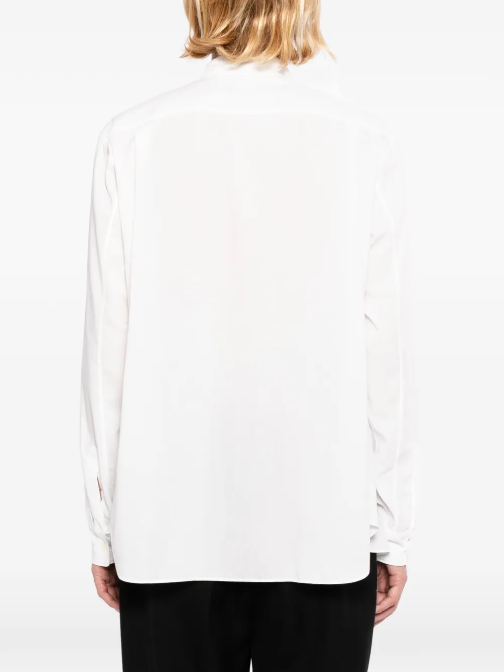 Comme des Garçons Homme Plus Overhemd met ruches Wit