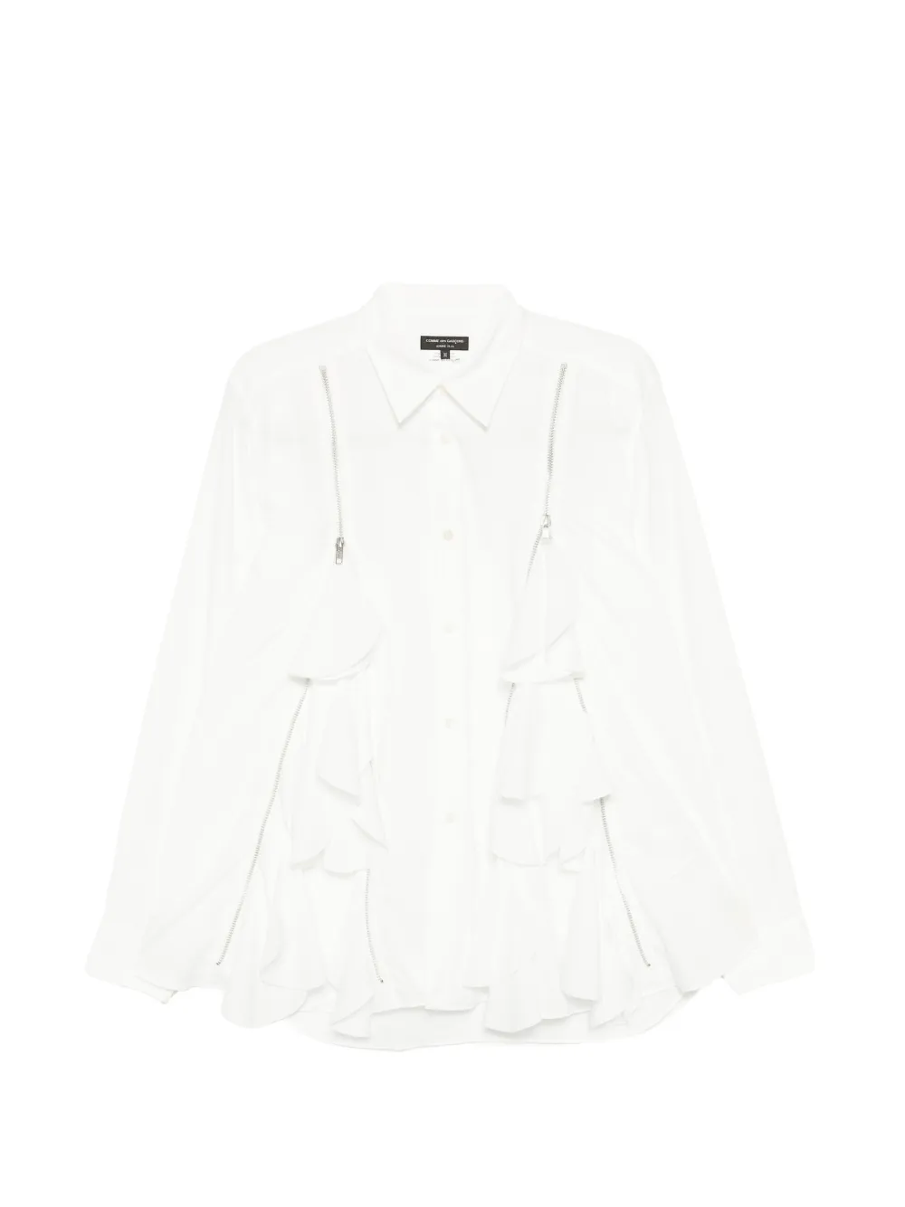 Comme des Garçons Homme Plus ruffled shirt - Bianco