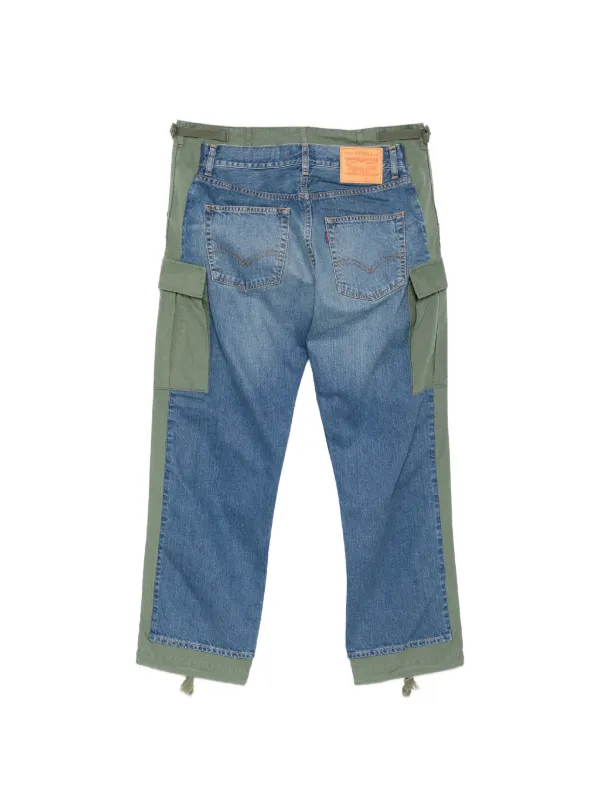 Junya Watanabe MAN Patchwork Cargo Pants | Blue | FARFETCH