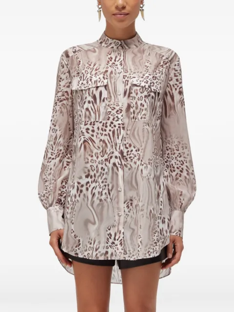 Blugirl leopard-print button-down shirt