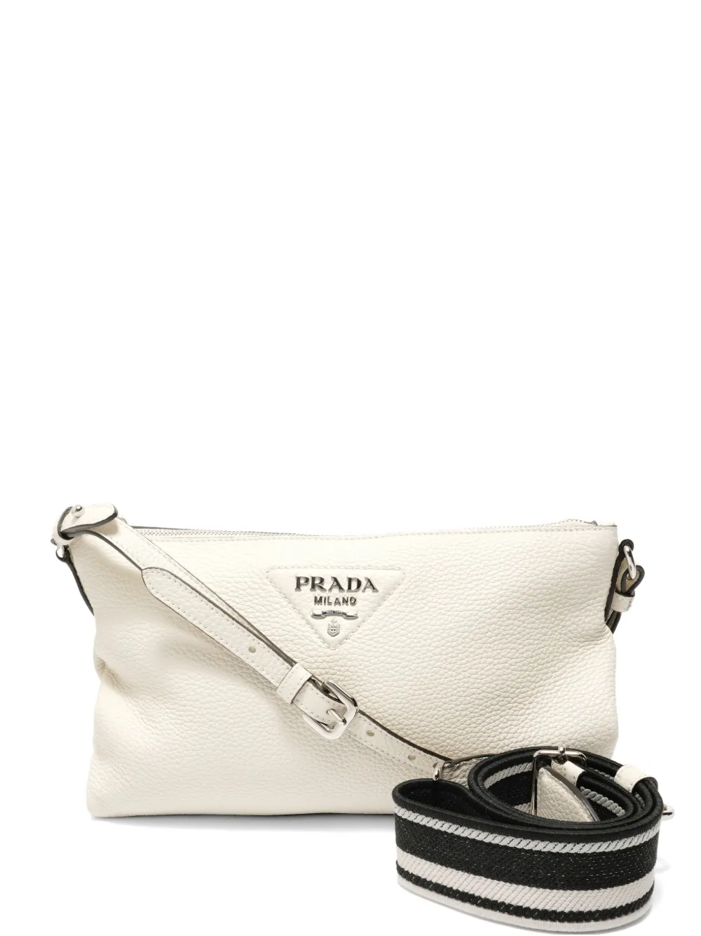 Prada Pre-Owned 2020s Vitello Daino shoulder bag - White