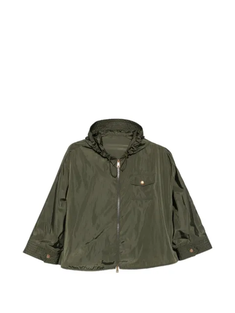 Moncler hooded zip-up cape