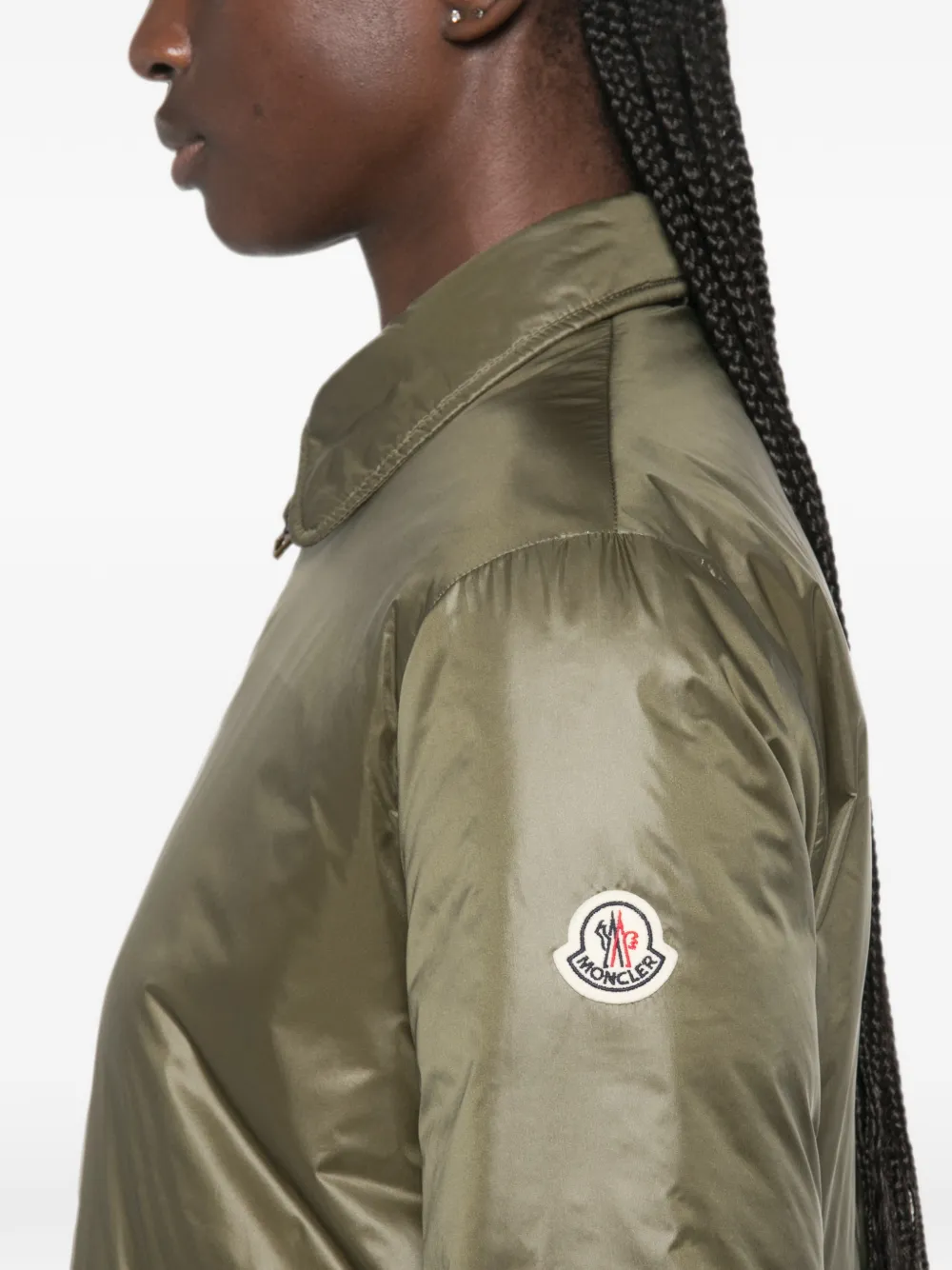 Moncler Lanset gewatteerd jack Groen