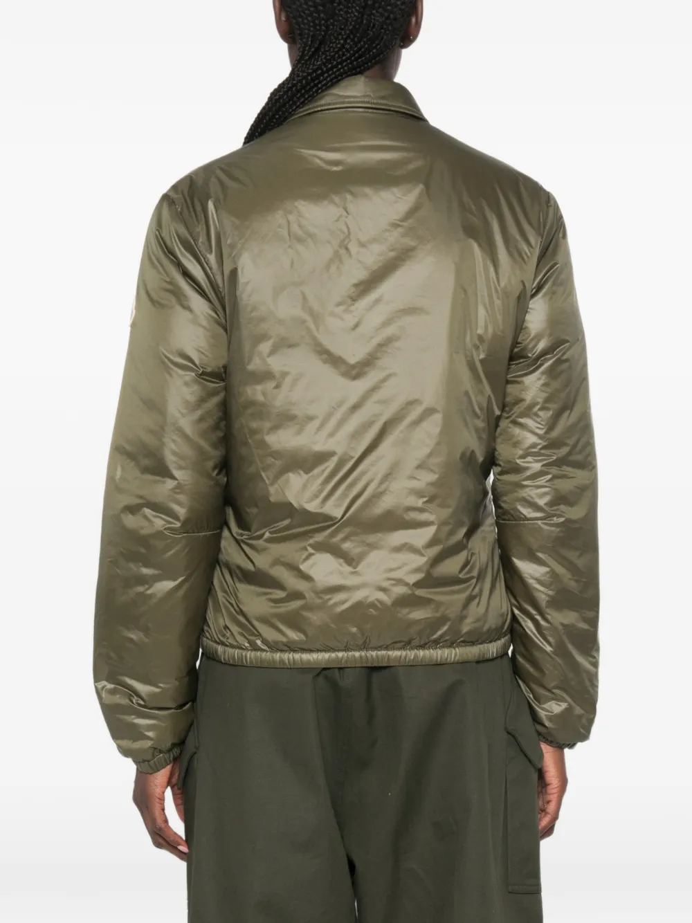Moncler Lanset gewatteerd jack Groen