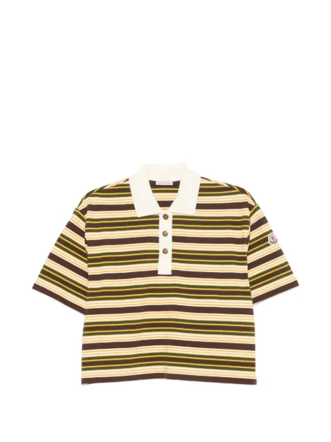 Moncler polo rayé Manica Corta à manches courtes