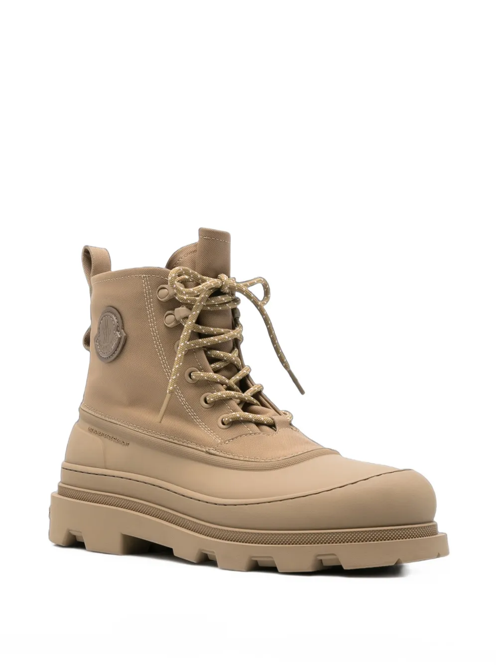 Moncler Vera lace-up ankle boots Beige
