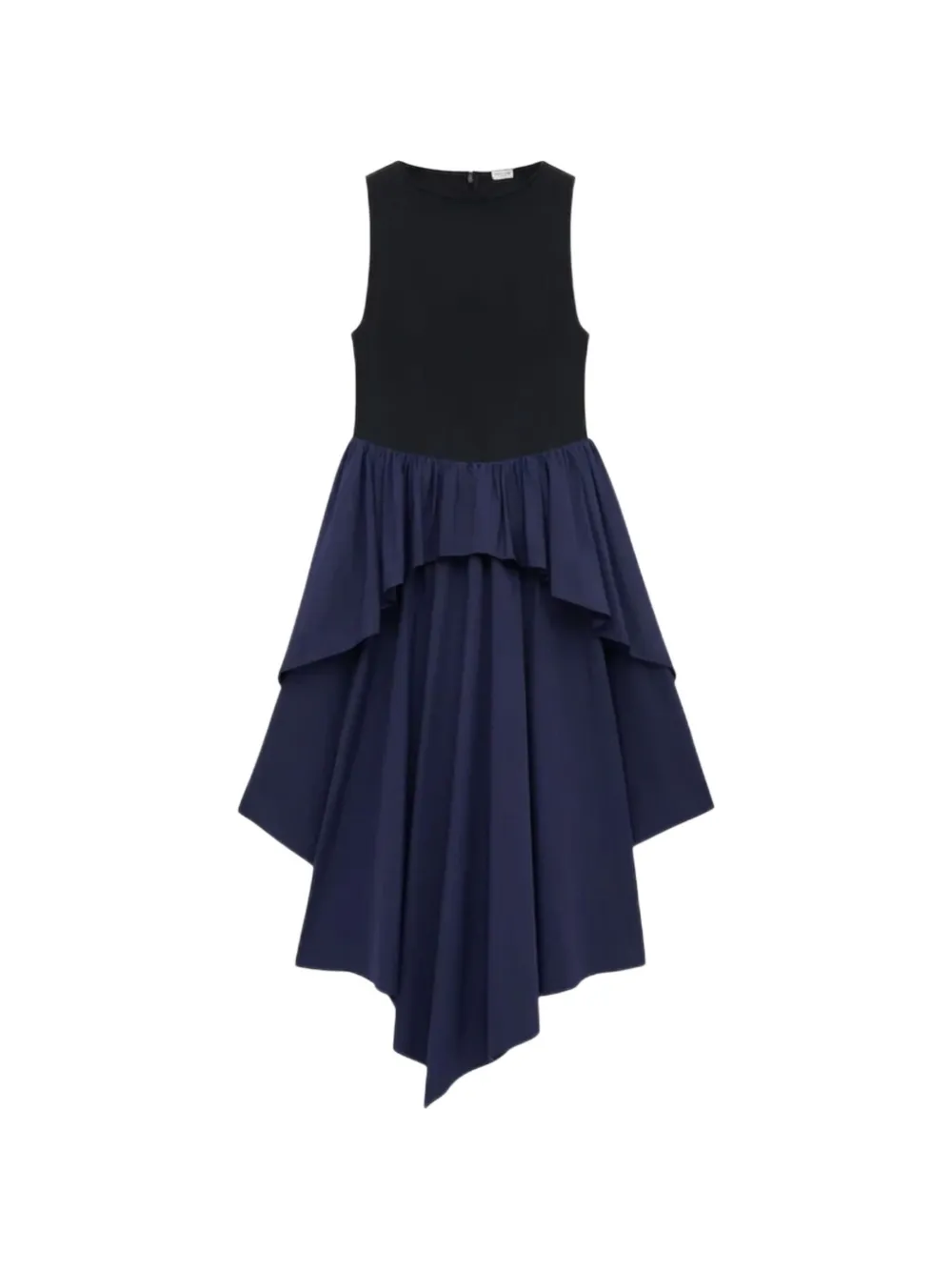 LOEWE tiered asymmetric dress - Blu