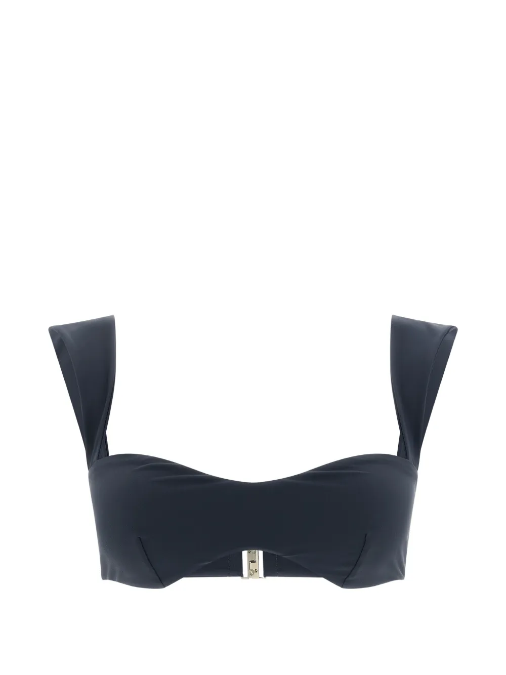 Magda Butrym retro-style wide-strap bikini top - Blu