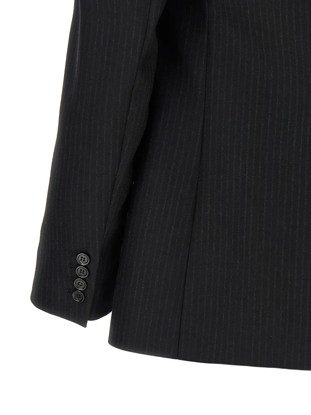 Saint Laurent Wollen blazer met krijtstreep Grijs