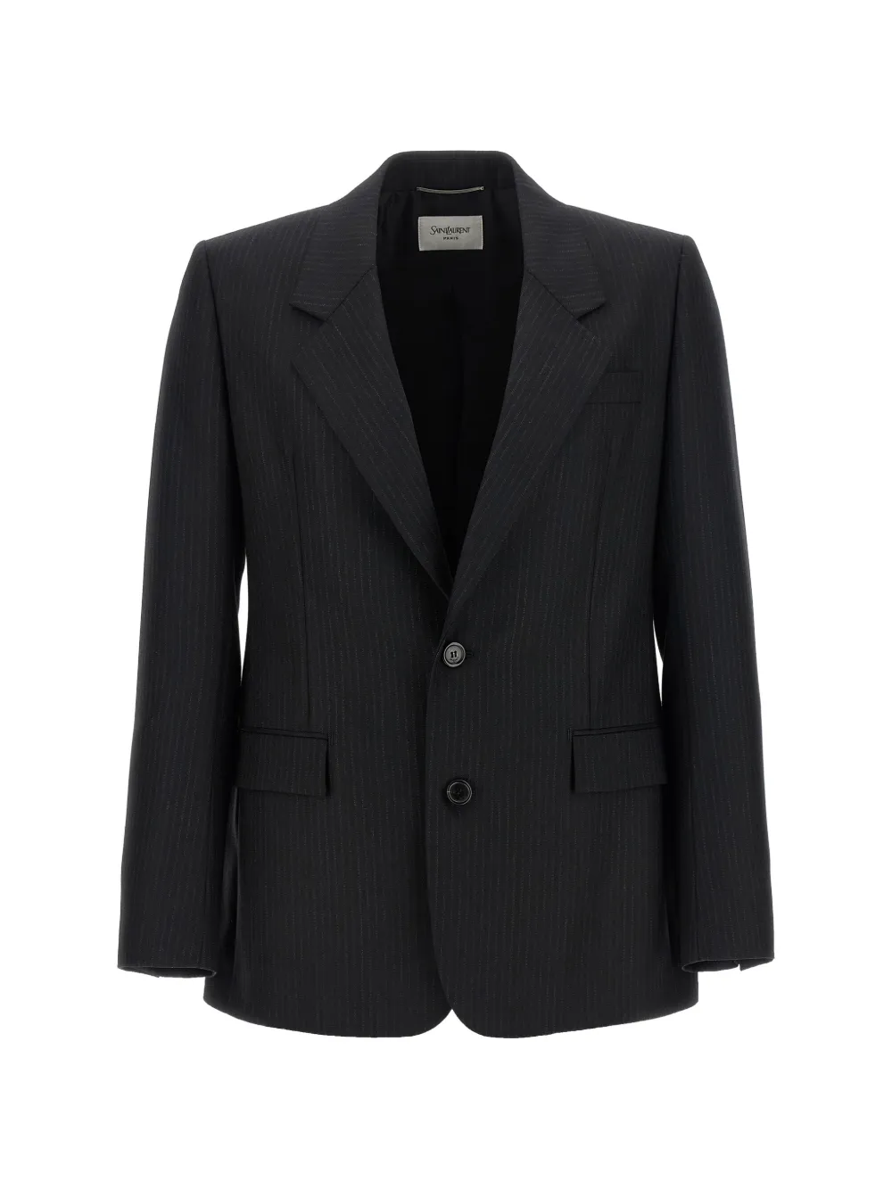 Saint Laurent pinstripe wool blazer - Grey