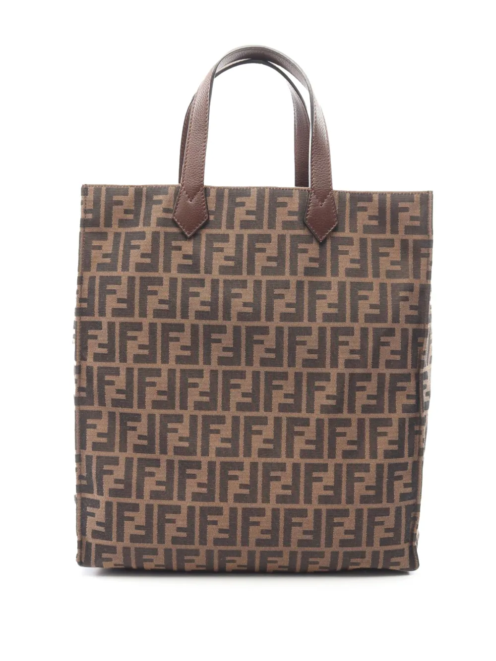 Fendi Pre-Owned 2000-2010 Zucca Canvas Vertical Shopping tote bag - Marrone