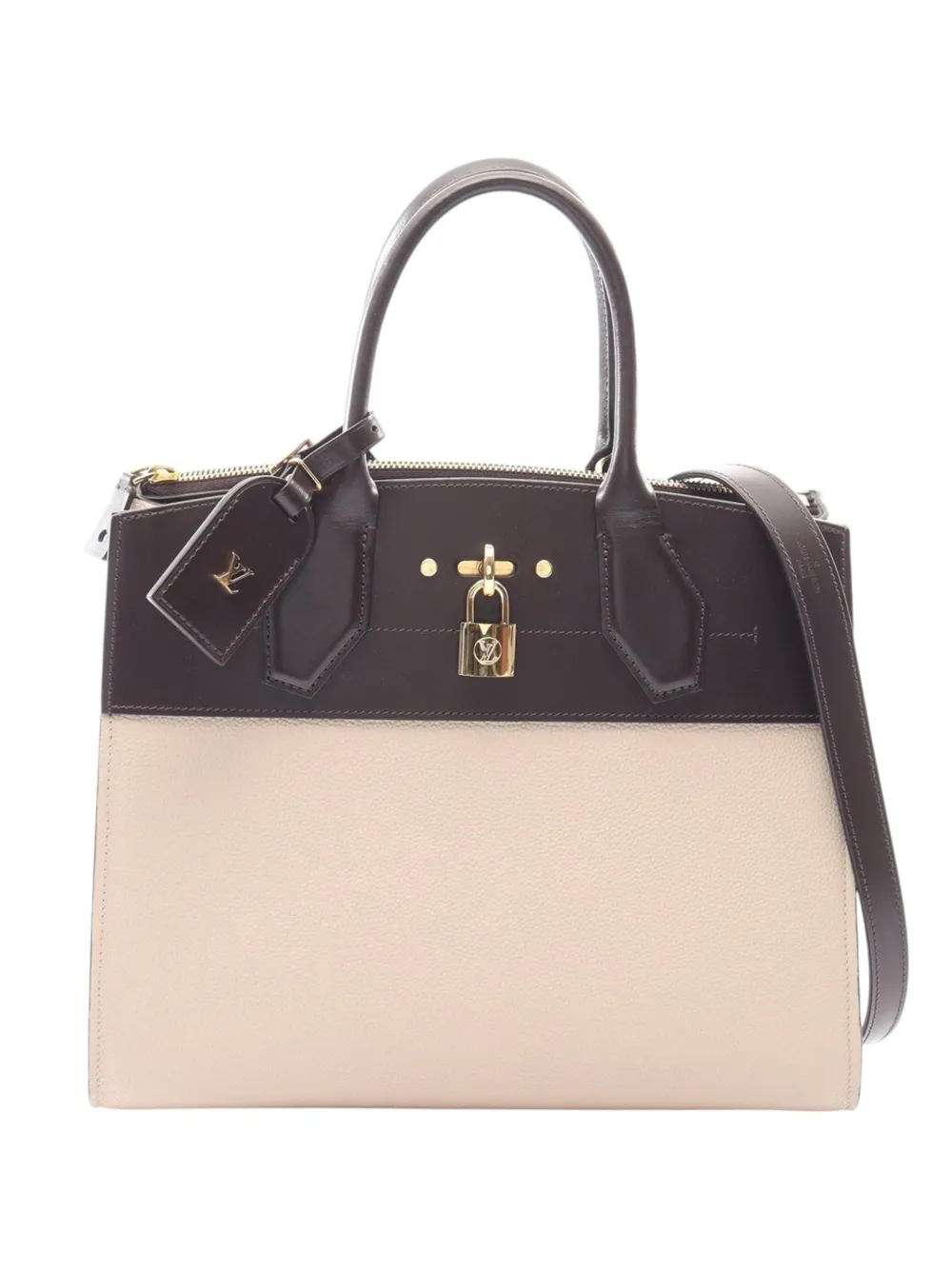 Louis Vuitton Pre-Owned 2019 City Steamer MM satchel - Nude