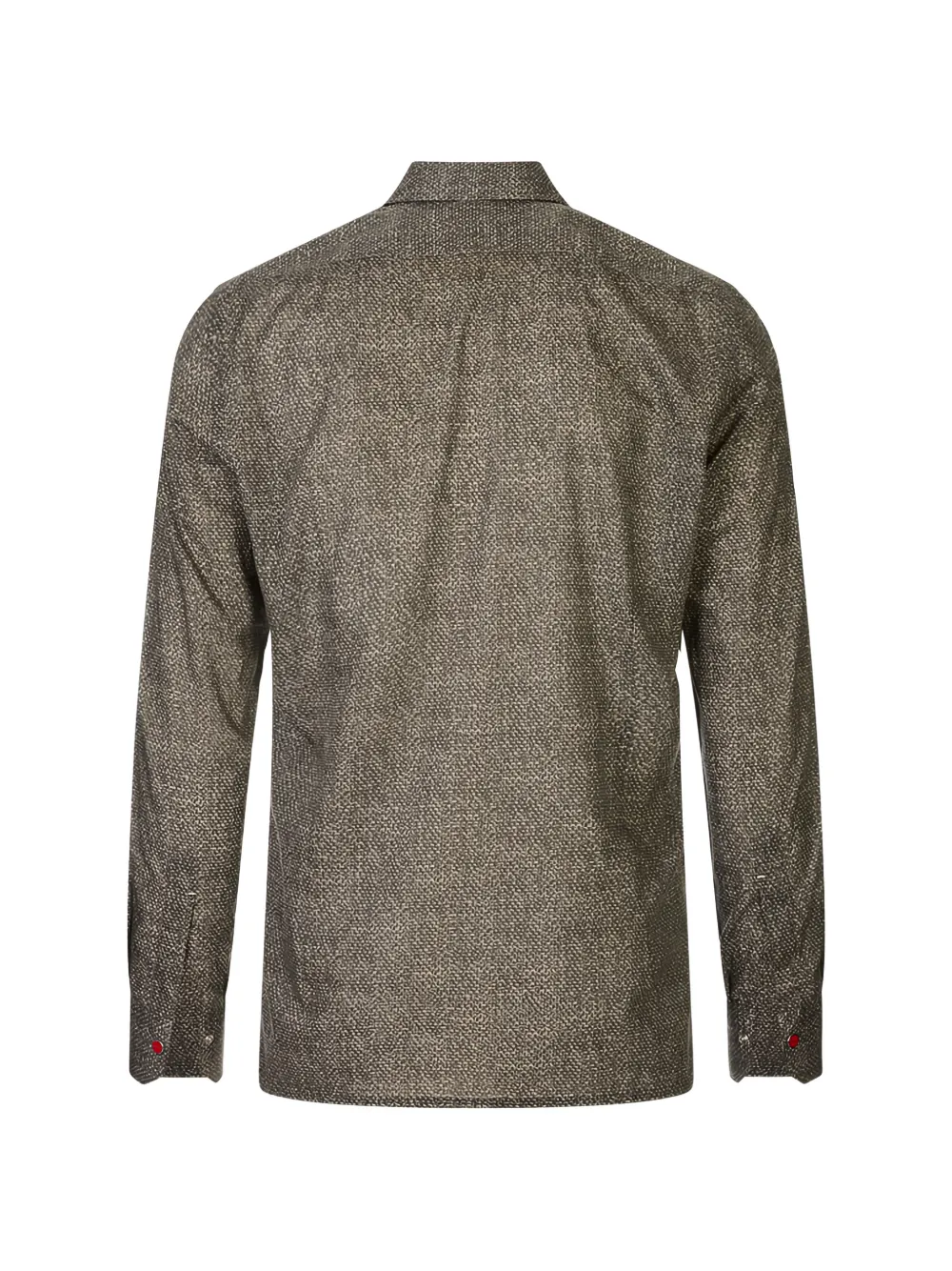 Kiton Button-up overhemd met textuur Bruin
