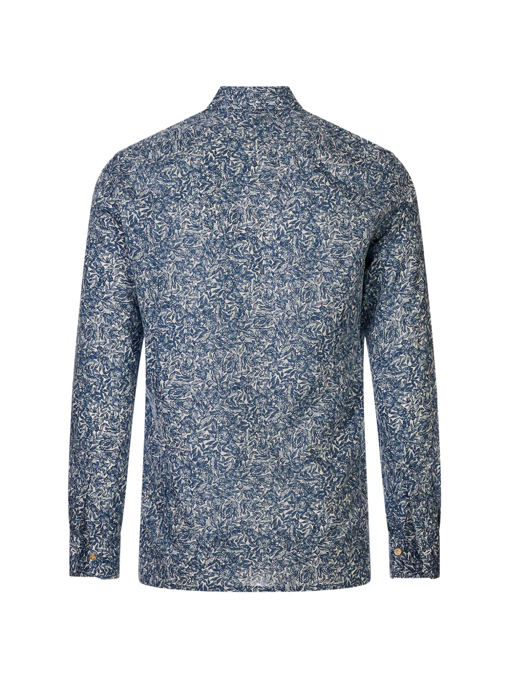  Kiton Camicia A Fiori A Maniche Lunghe - Blu 