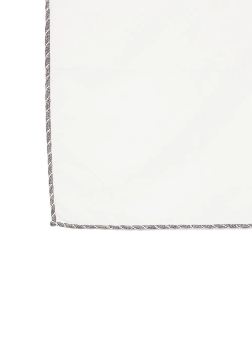 Eleventy Pochet met contrasterende rand Wit