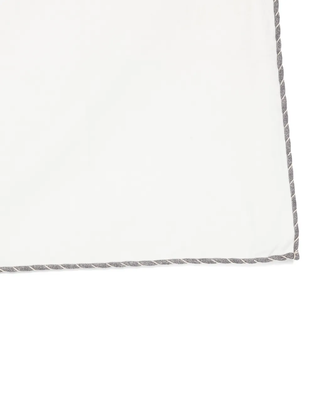 Eleventy Pochet met contrasterende rand Wit