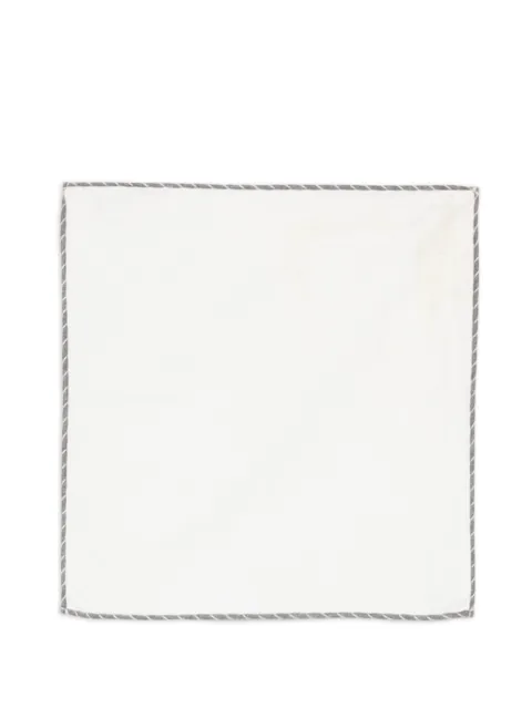 Eleventy contrast-border pocket square