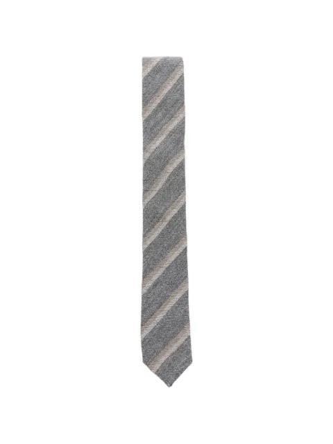 Eleventy diagonal-stripe wool tie