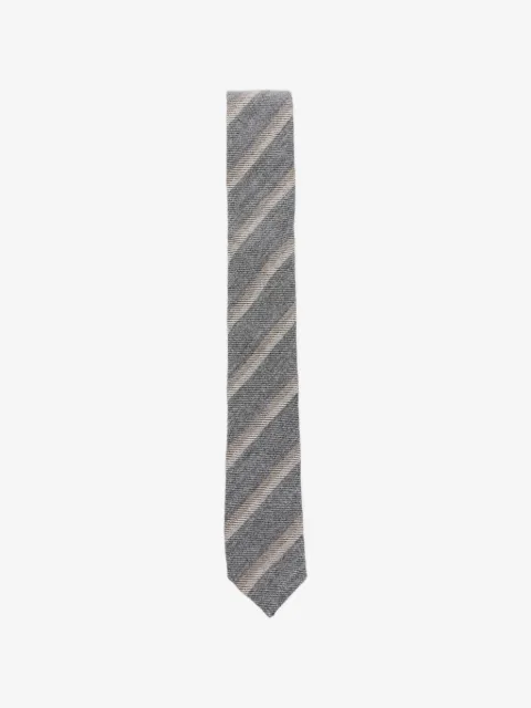 Eleventy diagonal-stripe wool tie