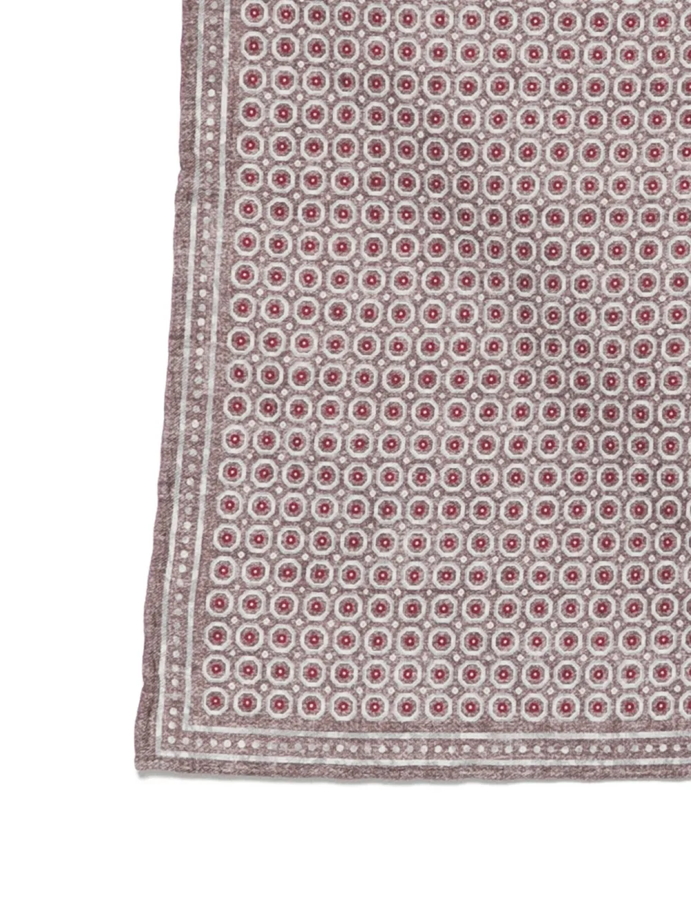 Eleventy Pochet met geometrische print Grijs